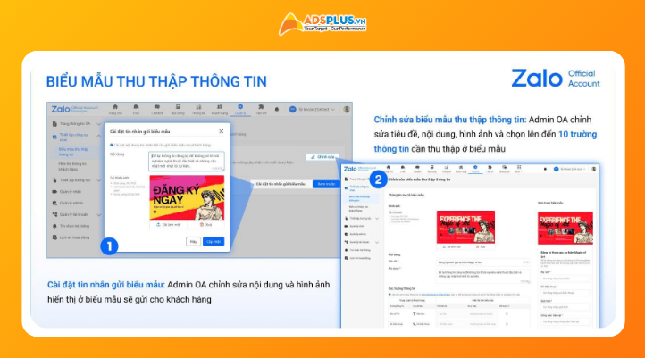 Tùy chỉnh biểu mẫu và chat 1:1 là điểm nhấn đáng chú ý
