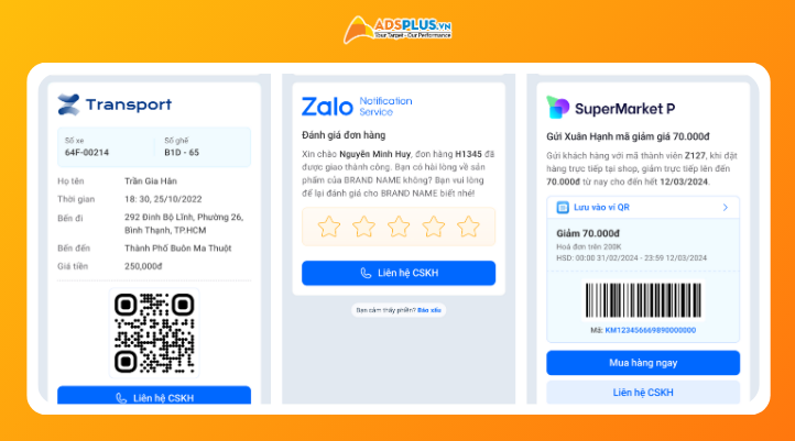 ZBS Template Message là một trong những điểm thay đổi quan trọng nhất trong các tính năng mới