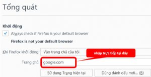 đặt Google làm trang chủ ảnh 2