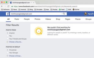 facebook xóa bỏ tính năng tìm kiếm người dùng