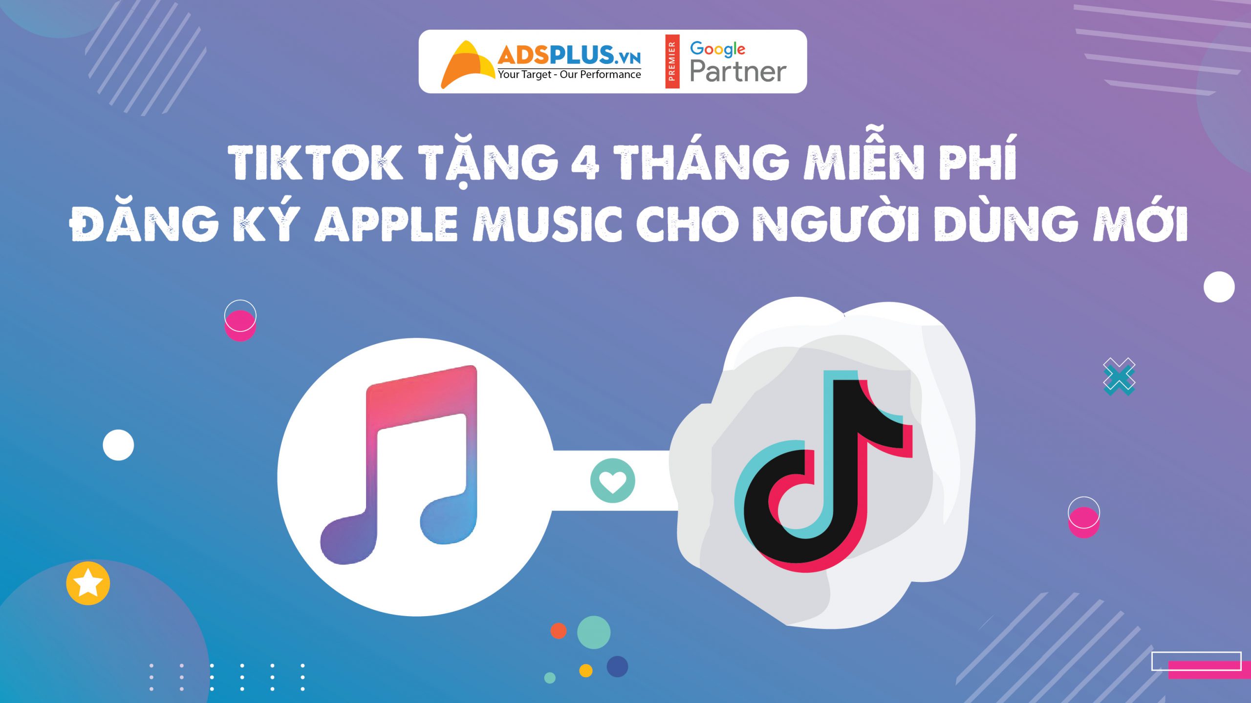 Tiktok tặng 4 tháng miễn phí đăng ký Apple Music cho người dùng mới