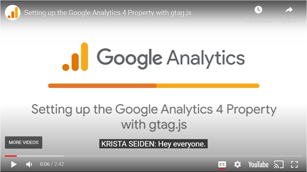 Bạn có thể tìm thêm thông tin về bản cập nhật google analytics v4 này từ Krista Seiden