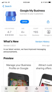 Google My Business Messaging trên điện thoại di động