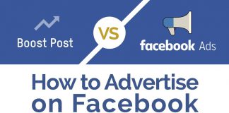 So sánh bài đăng Facebook Boost và Facebook Ads