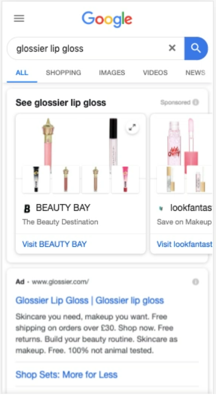 Quảng cáo trên Google Shopping