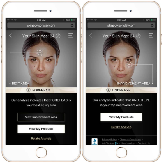 công nghệ chấm điểm da mặt trong cách bán mỹ phẩm online