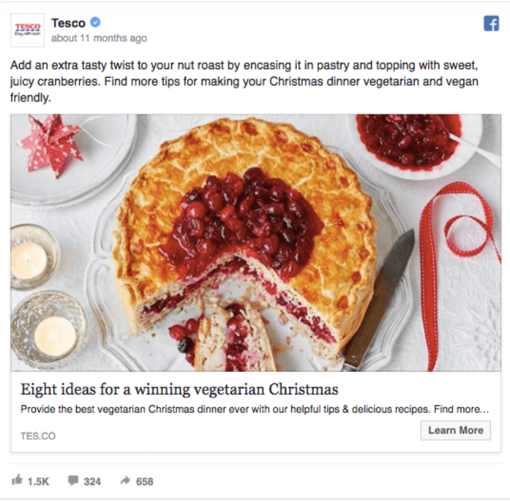 Quảng cáo ưu đãi  theo mùa với Facebook Ads marketing ngành f&b