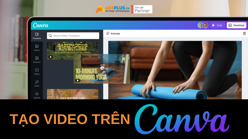 tạo video trên canva