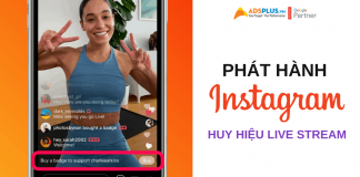huy hiệu livestream instagram