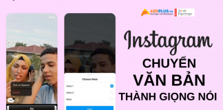 instagram chuyển văn bản thành giọng nói