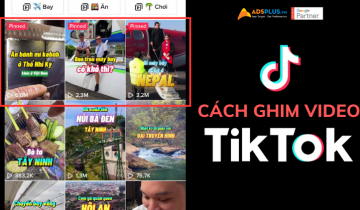 cách ghim video tiktok