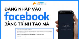 đăng nhập facebook trinh tạo mã