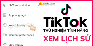 xem lịch sử tiktok