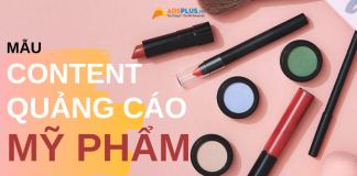 content quảng cáo mỹ phẩm