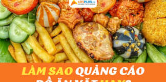 quảng cáo đồ ăn vặt hay