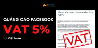 quảng cáo facebook thuế giá trị gia tăng