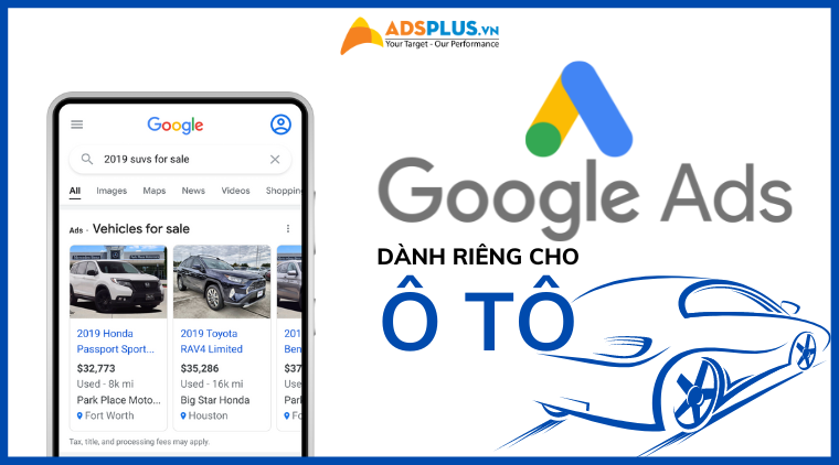 quảng cáo xe trên google