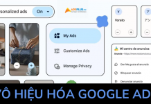 vô hiệu hóa google ads
