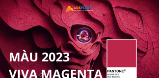 màu viva magenta 2023