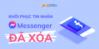 khôi phục tin nhắn messenger