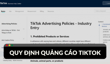 quy định quảng cáo tiktok