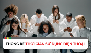 thống kê thời gian sử dụng điện thoại