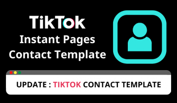 Tiktok contact template