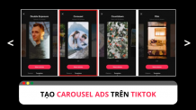 TikTok Carousel Ads: trưng bày sản phẩm trực quan