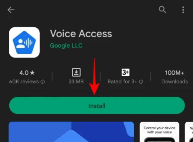  Cài đặt để nhận quyền truy cập bằng giọng nói của Google trên thiết bị Android.