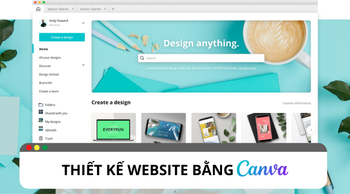 Hướng dẫn thiết kế website bằng Canva