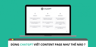 Tổng hợp cách dùng ChatGPT viết content page hiệu quả