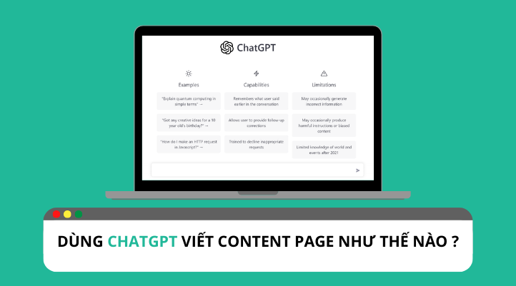 Tổng hợp cách dùng ChatGPT viết content page hiệu quả