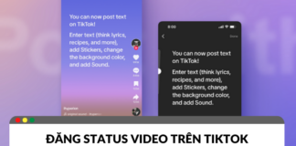 Cập nhật tính năng đăng status video trên TikTok