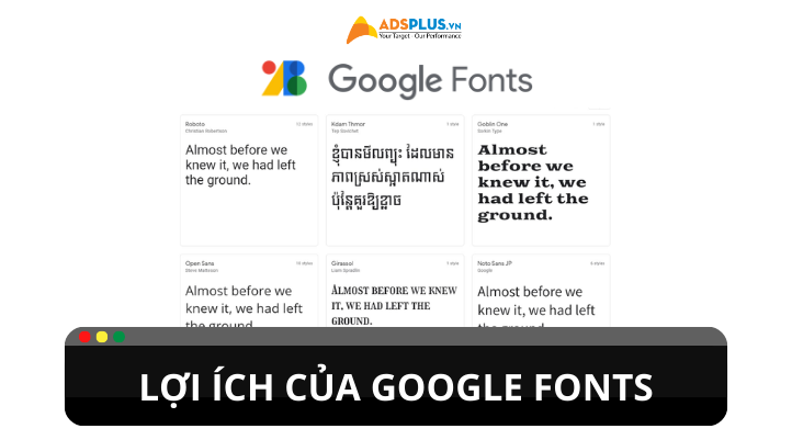 Google Fonts: Kho chữ miễn phí, chất lượng cao