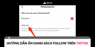 Các bước giúp ẩn follow TikTok cho người dùng