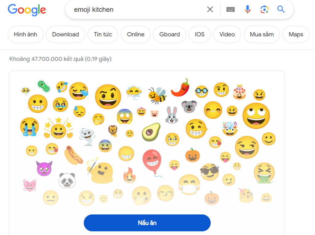 Google ra mắt Emoji Kitchen
