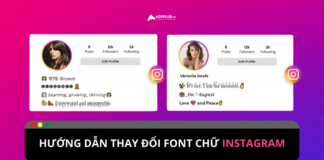 Cách thay đổi phông chữ Instagram