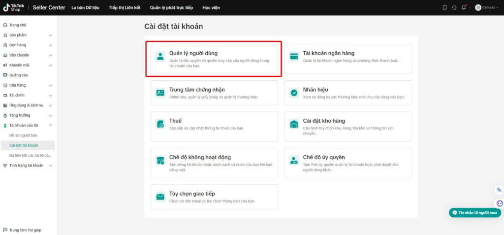 Làm sao để quản lý người dùng trên TikTok Shop hiệu quả?