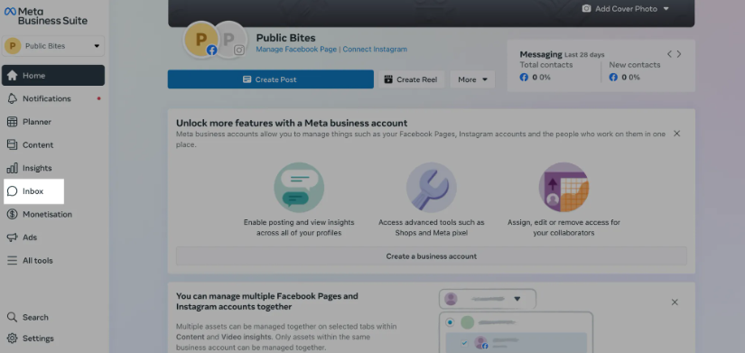 Trả lời bình luận Facebook tự động: Meta Business Suite