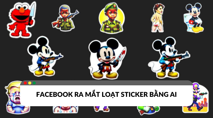 Facebook ra mắt loạt sticker bằng AI mới