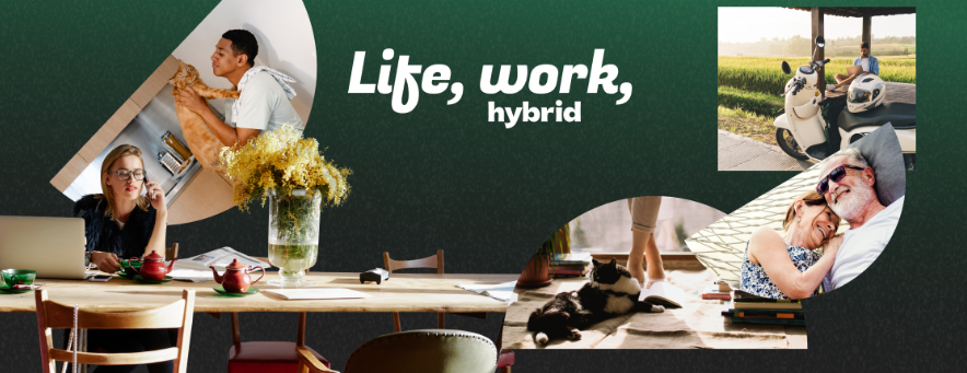 xu hướng design 2024: Life, work, hybri