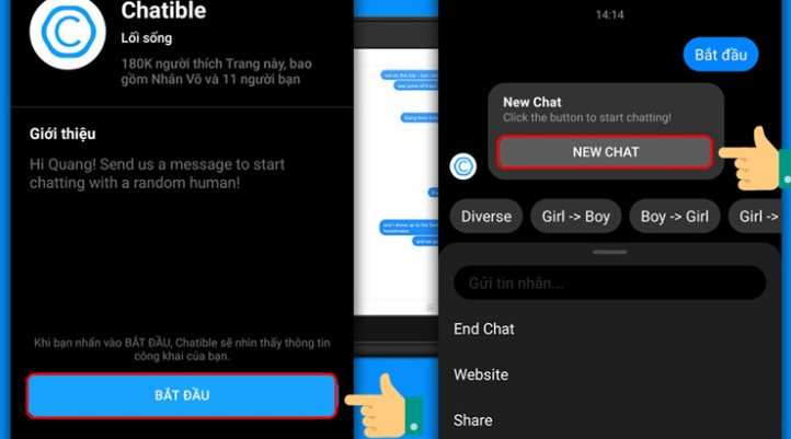 Gợi ý kênh chat cùng người lạ trên Messenger thú vị