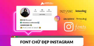 Thay đổi font chữ đẹp trên Instagram