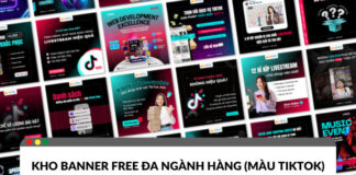 [FREE TEMPLATE] Tổng hợp banner Canva màu hồng xanh TikTok