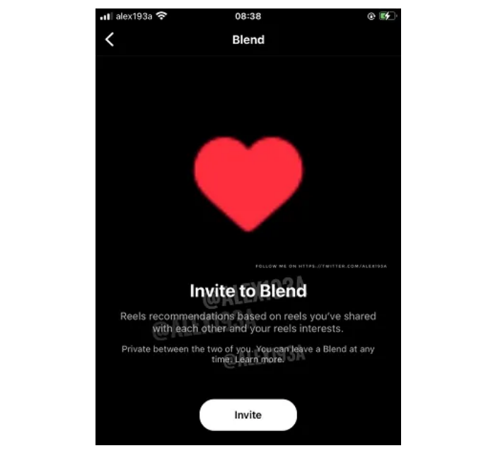 Instagram Blend Feed - Chia sẻ nội dung riêng tư
