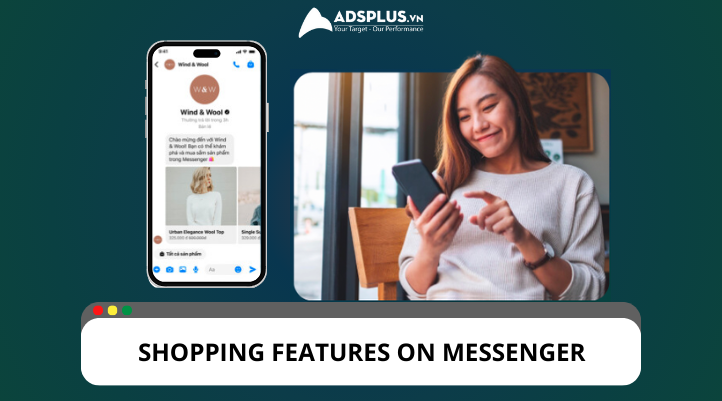 Shopping features on Messenger