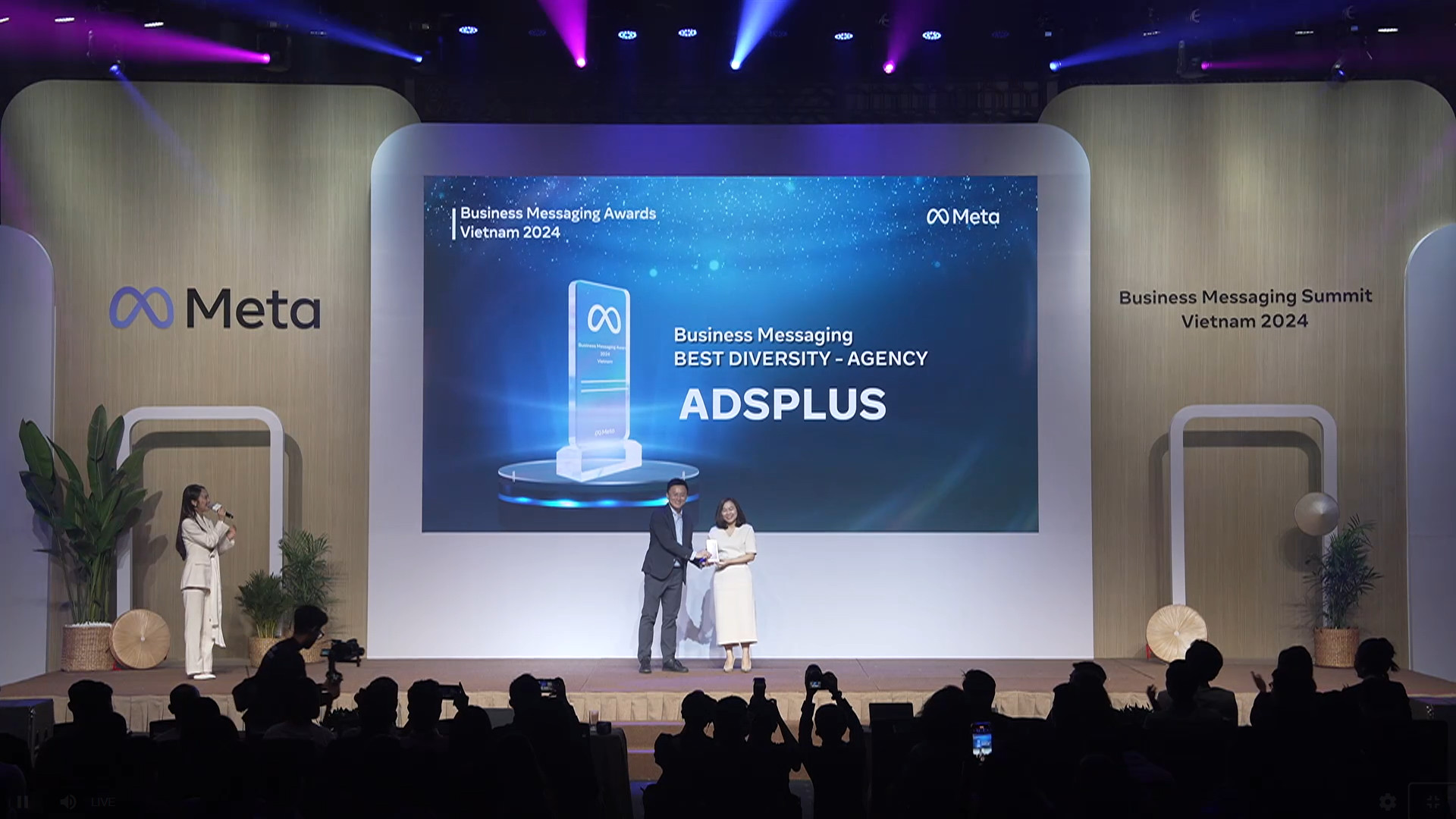 Adsplus lần nữa được Meta vinh danh tại Vietnam Business Messaging Awards 2024