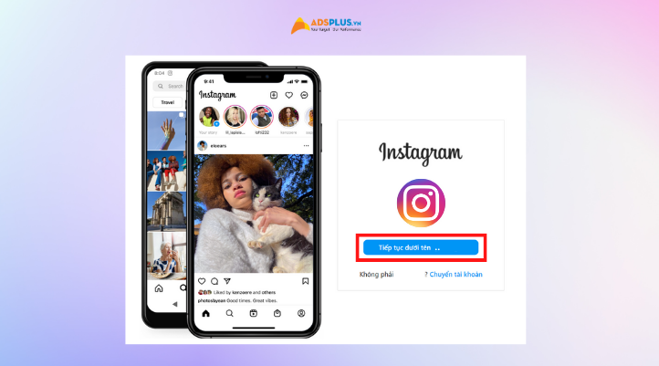 Bước đầu của cách khóa Instagram trên máy tính là đăng nhập vào tài khoản. 