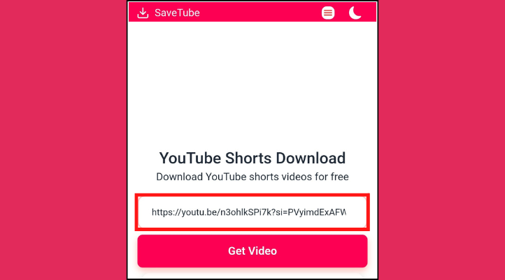 Truy cập vào SaveTube và dán link video để chuyển Youtube thành MP3