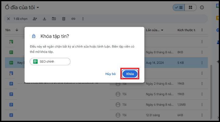 Bật mí cách khóa trang tính trên Google Drive siêu tiện lợi